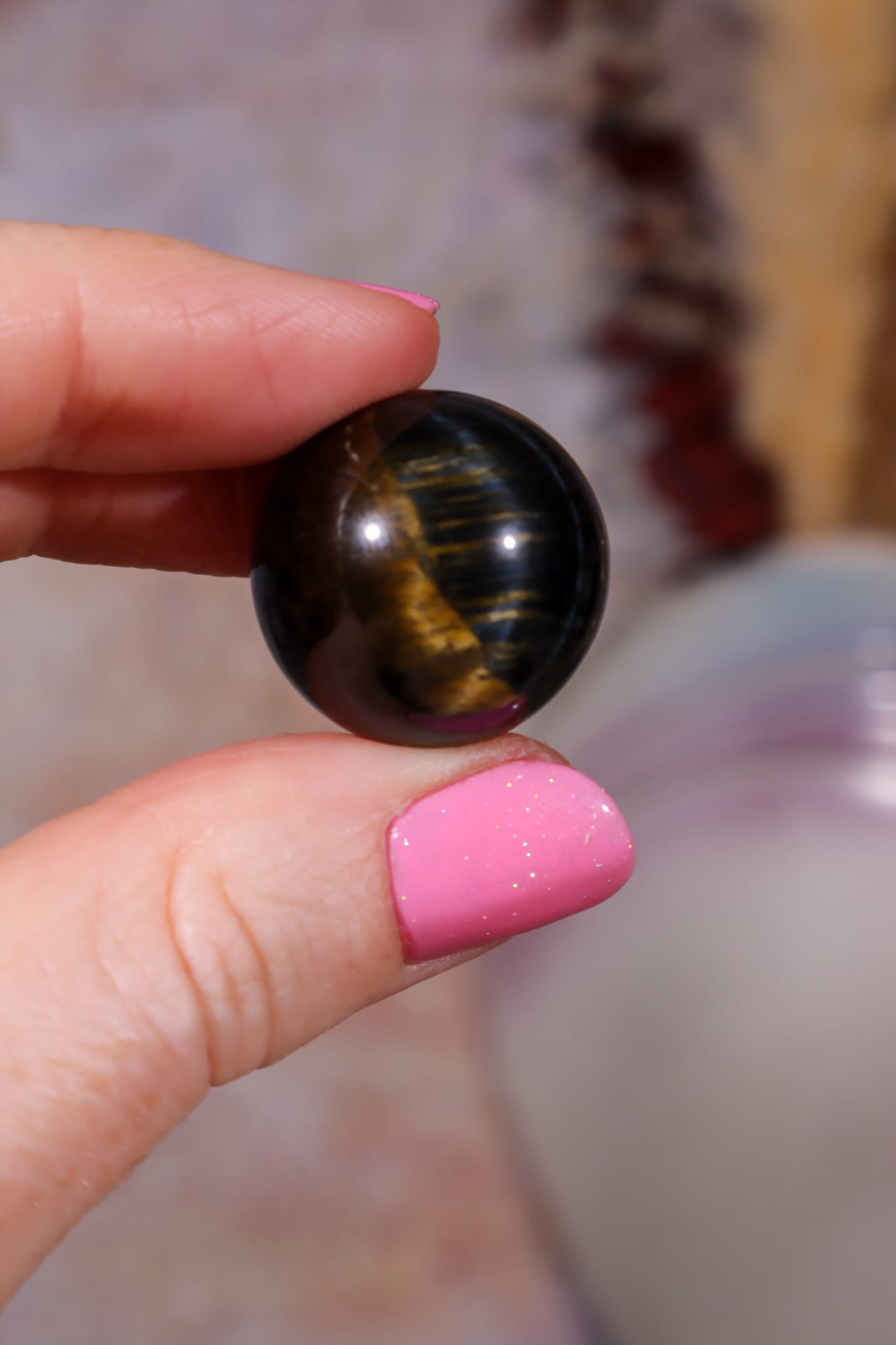 Blue Tigers Eye Sphere | Small 18-22mm Spheres Tali & Loz Crystals
