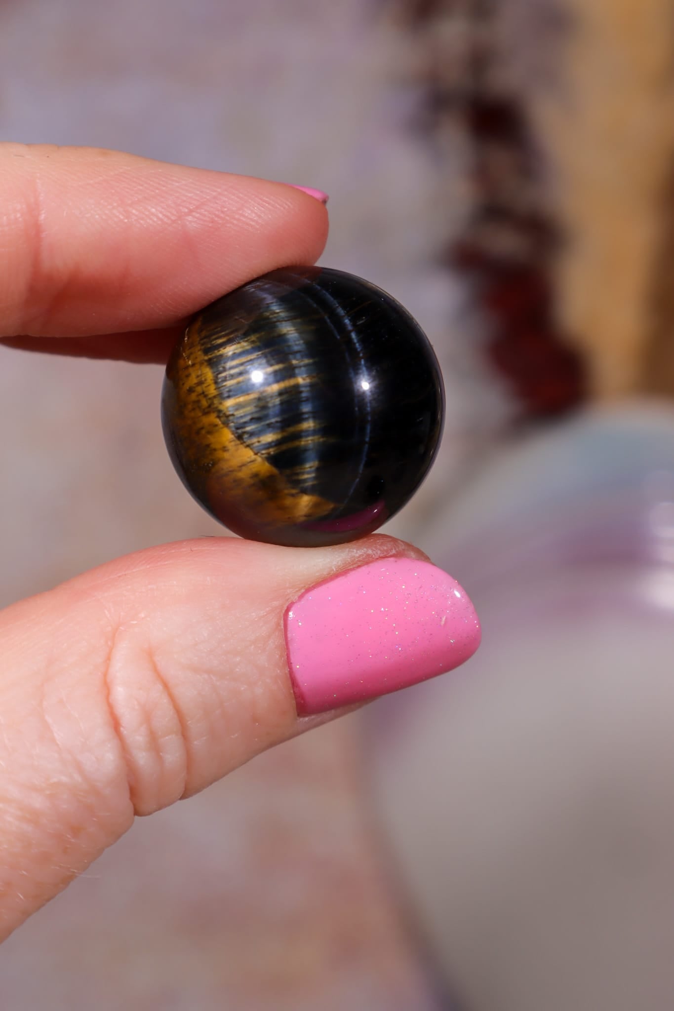 Blue Tigers Eye Sphere | Small 18-22mm Spheres Tali & Loz Crystals