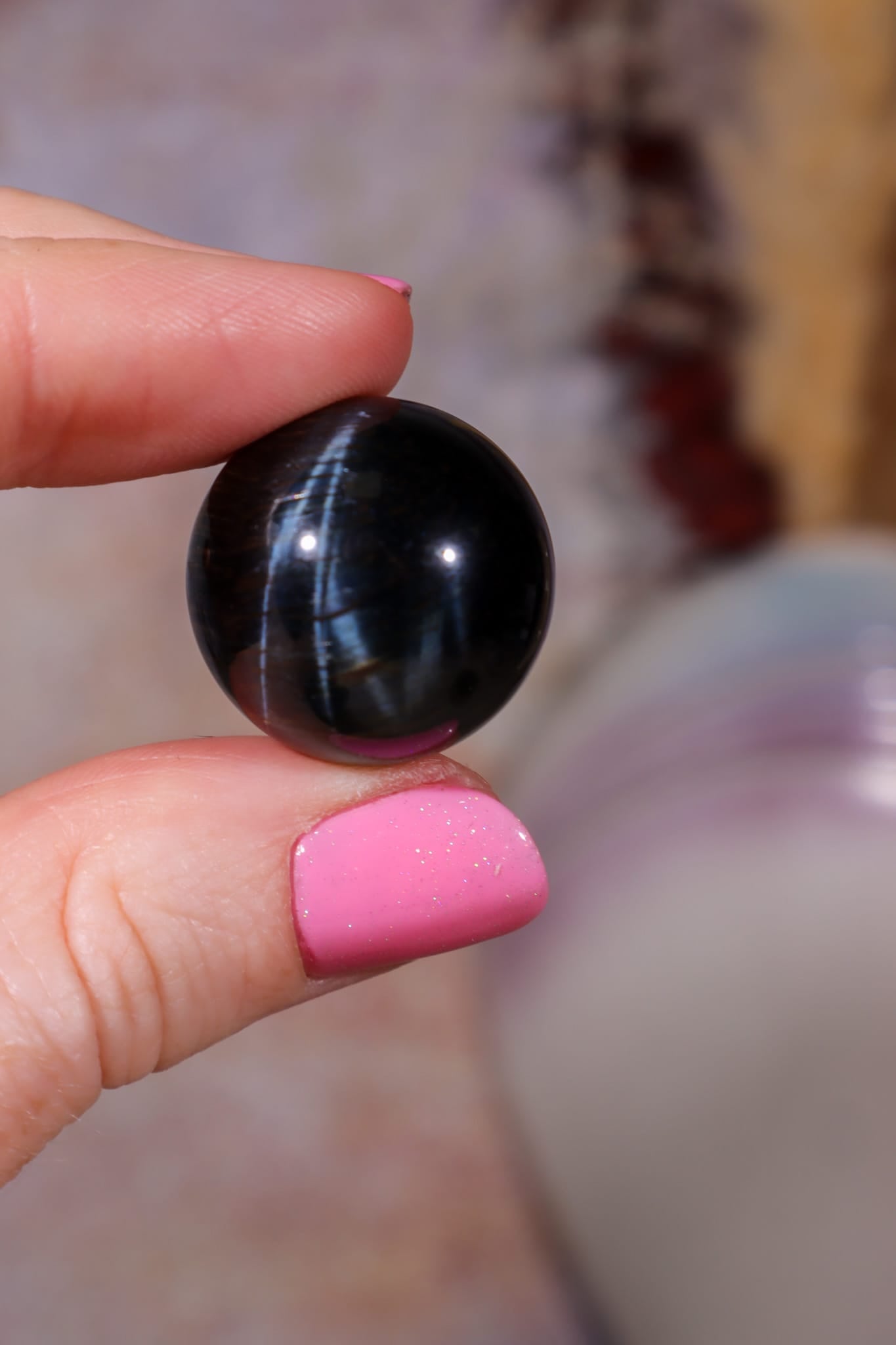 Blue Tigers Eye Sphere | Small 18-22mm Spheres Tali & Loz Crystals
