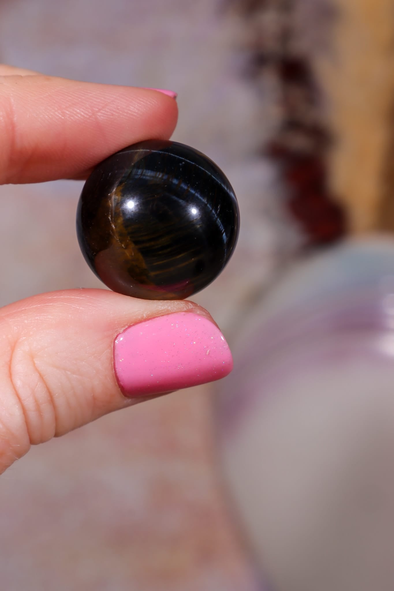 Blue Tigers Eye Sphere | Small 18-22mm Spheres Tali & Loz Crystals