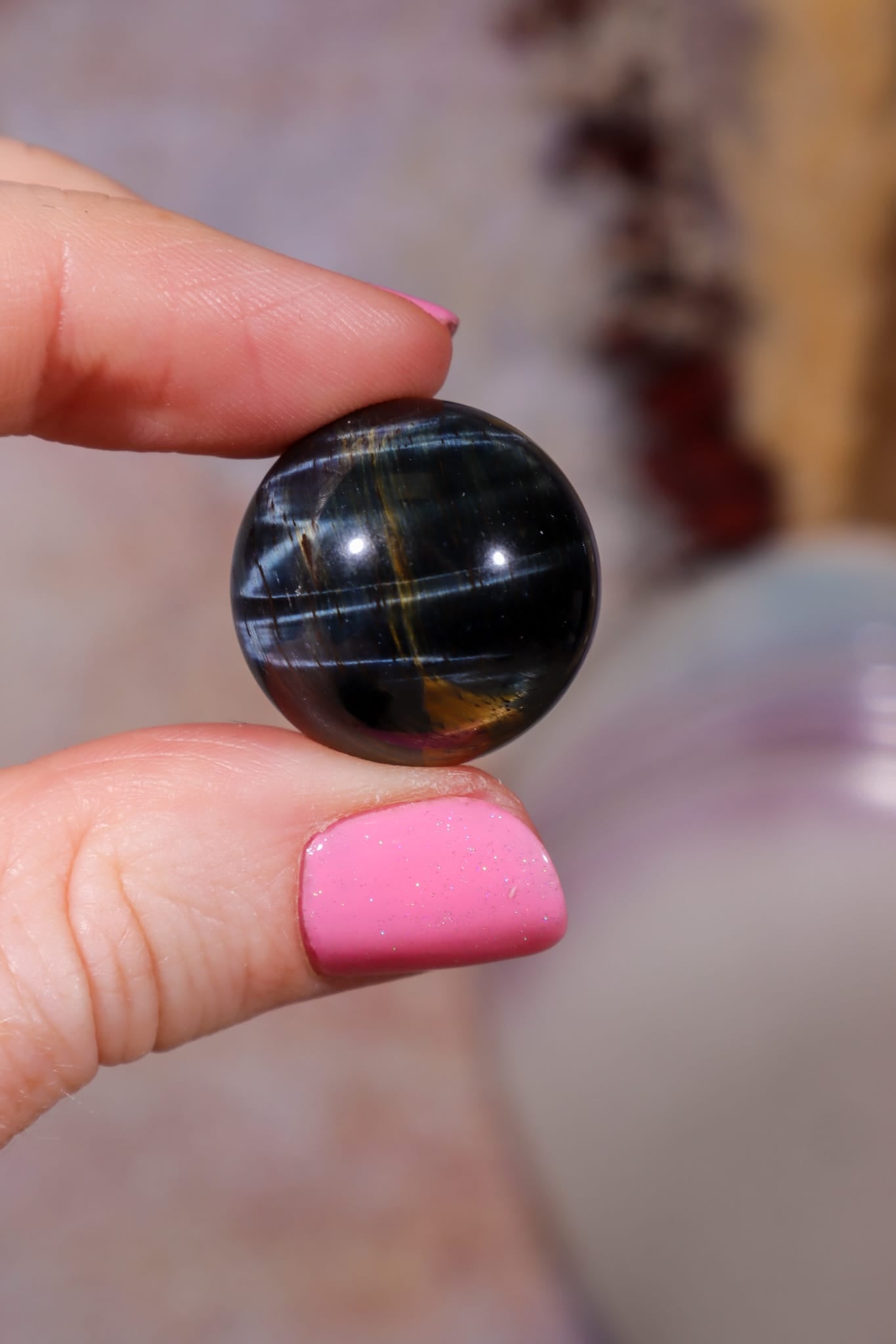 Blue Tigers Eye Sphere | Small 18-22mm Spheres Tali & Loz Crystals
