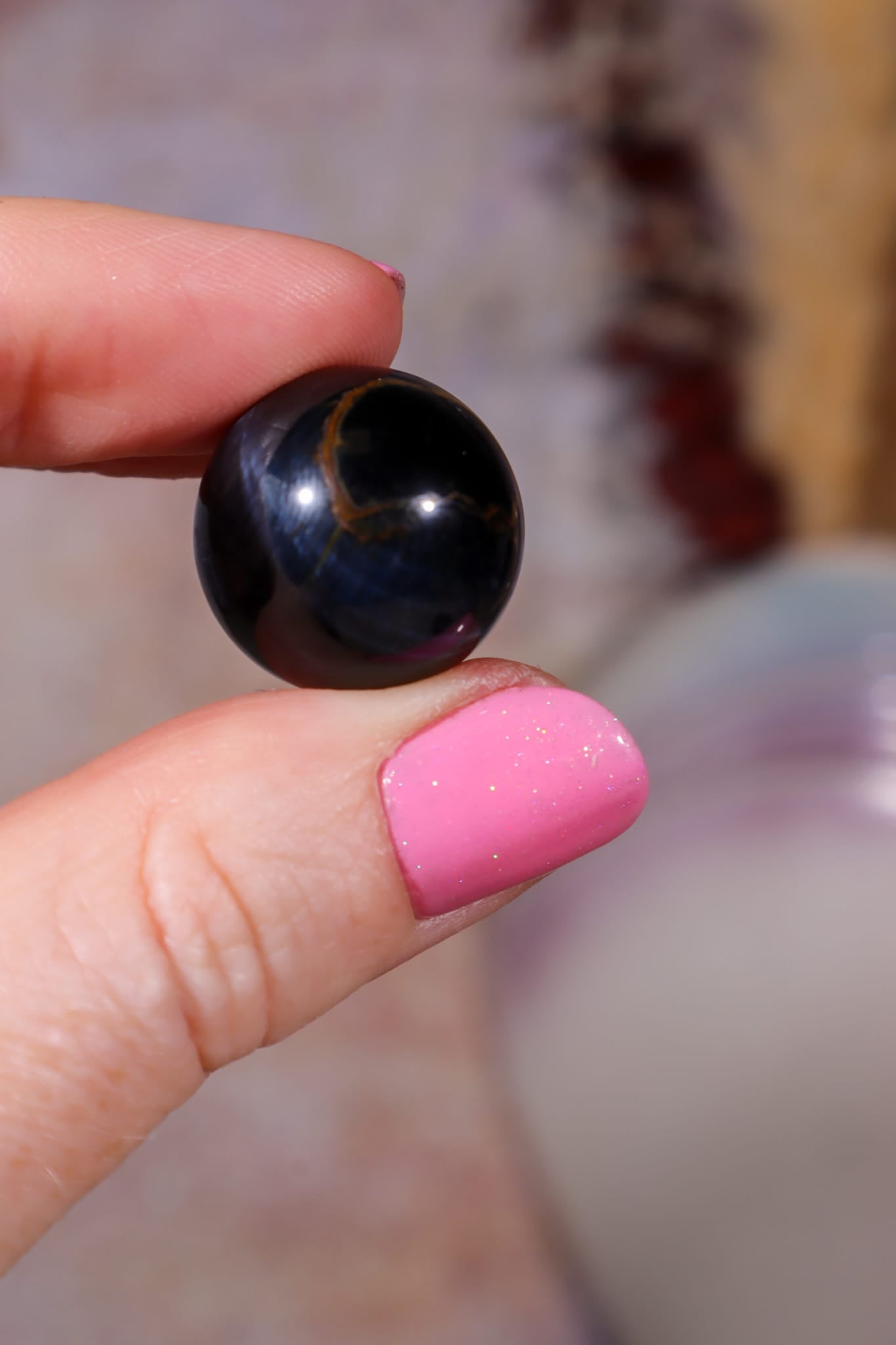 Blue Tigers Eye Sphere | Small 18-22mm Spheres Tali & Loz Crystals