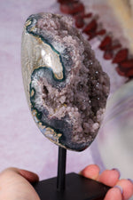 Botryoidal Flower Amethyst On Custom Stand 0.5KG Specimen Tali & Loz Crystals