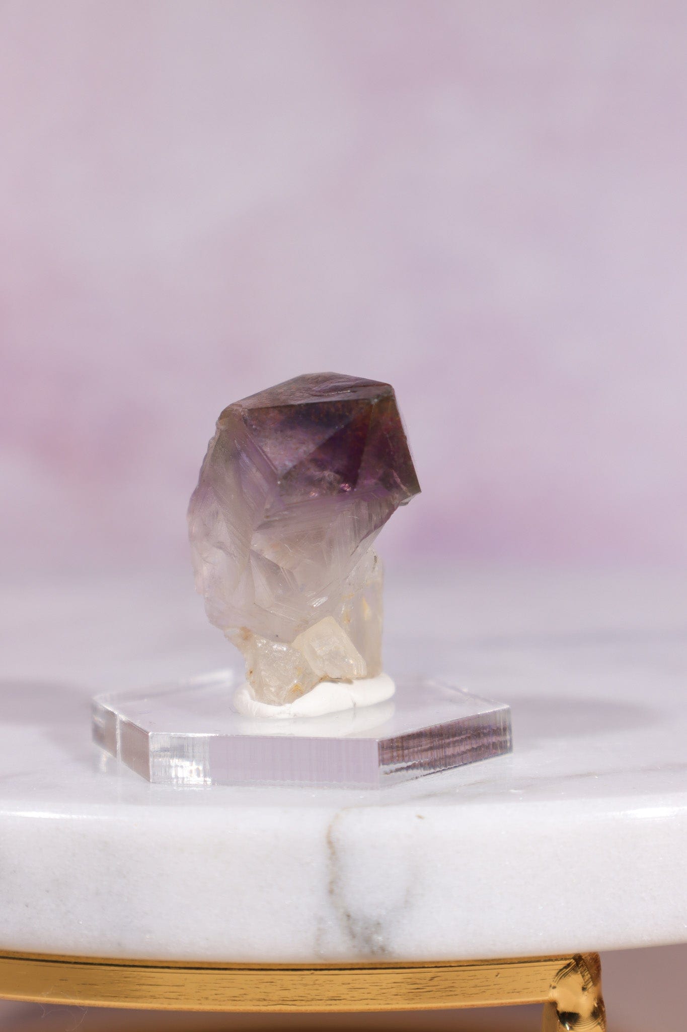 Brandberg Amethyst and Rutile Scepter 3cm - Tali & Loz Crystals