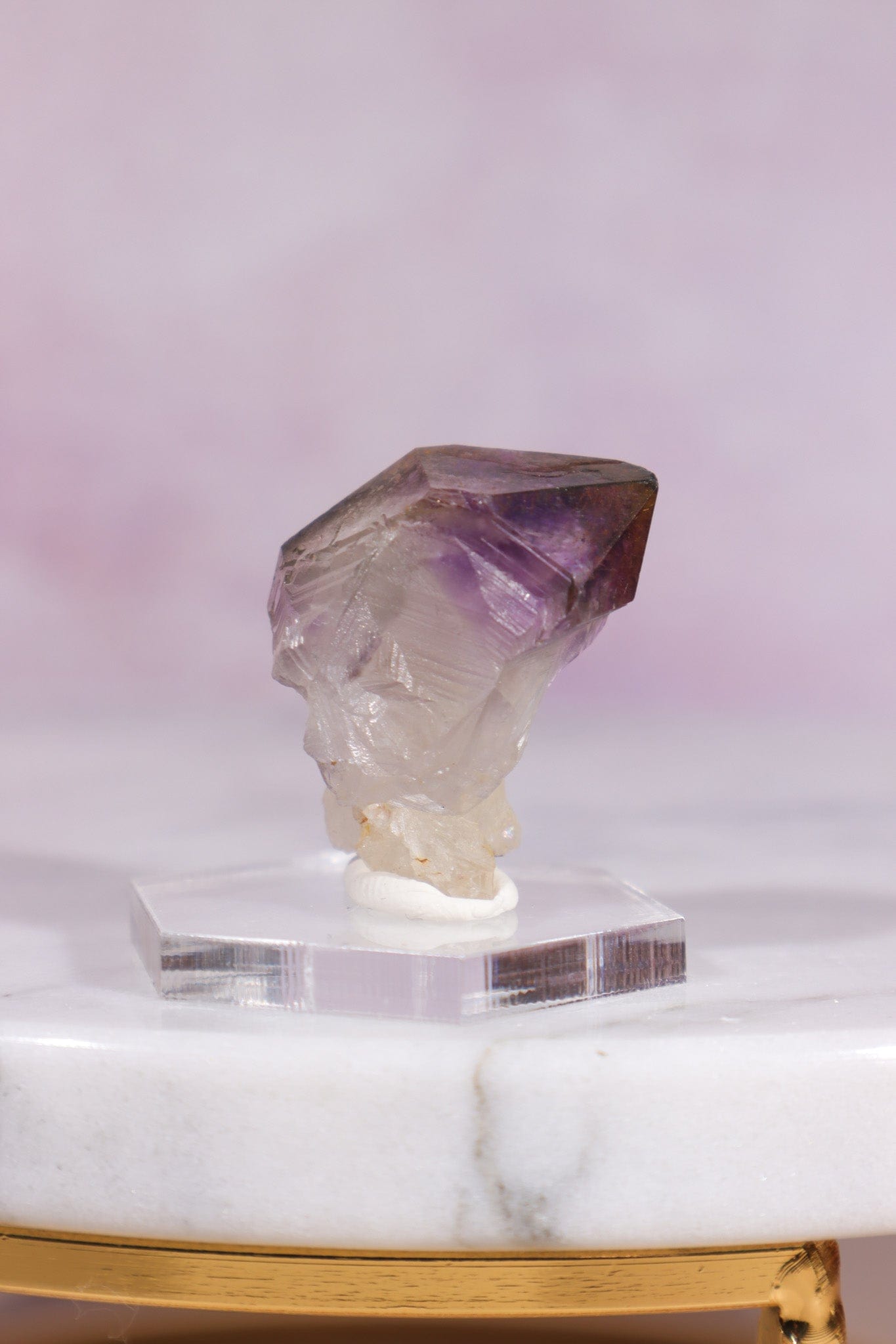 Brandberg Amethyst and Rutile Scepter 3cm - Tali & Loz Crystals