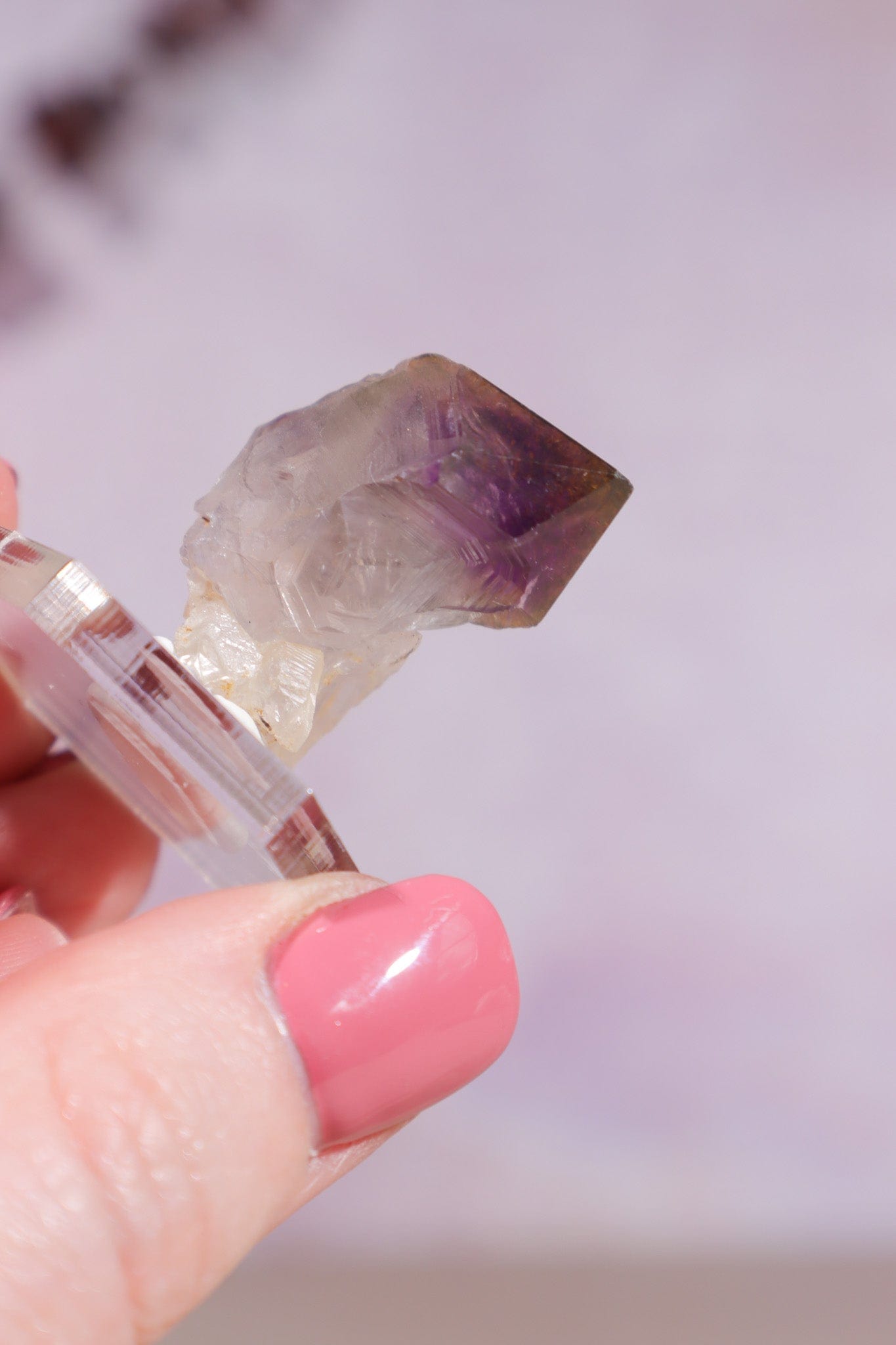 Brandberg Amethyst and Rutile Scepter 3cm - Tali & Loz Crystals
