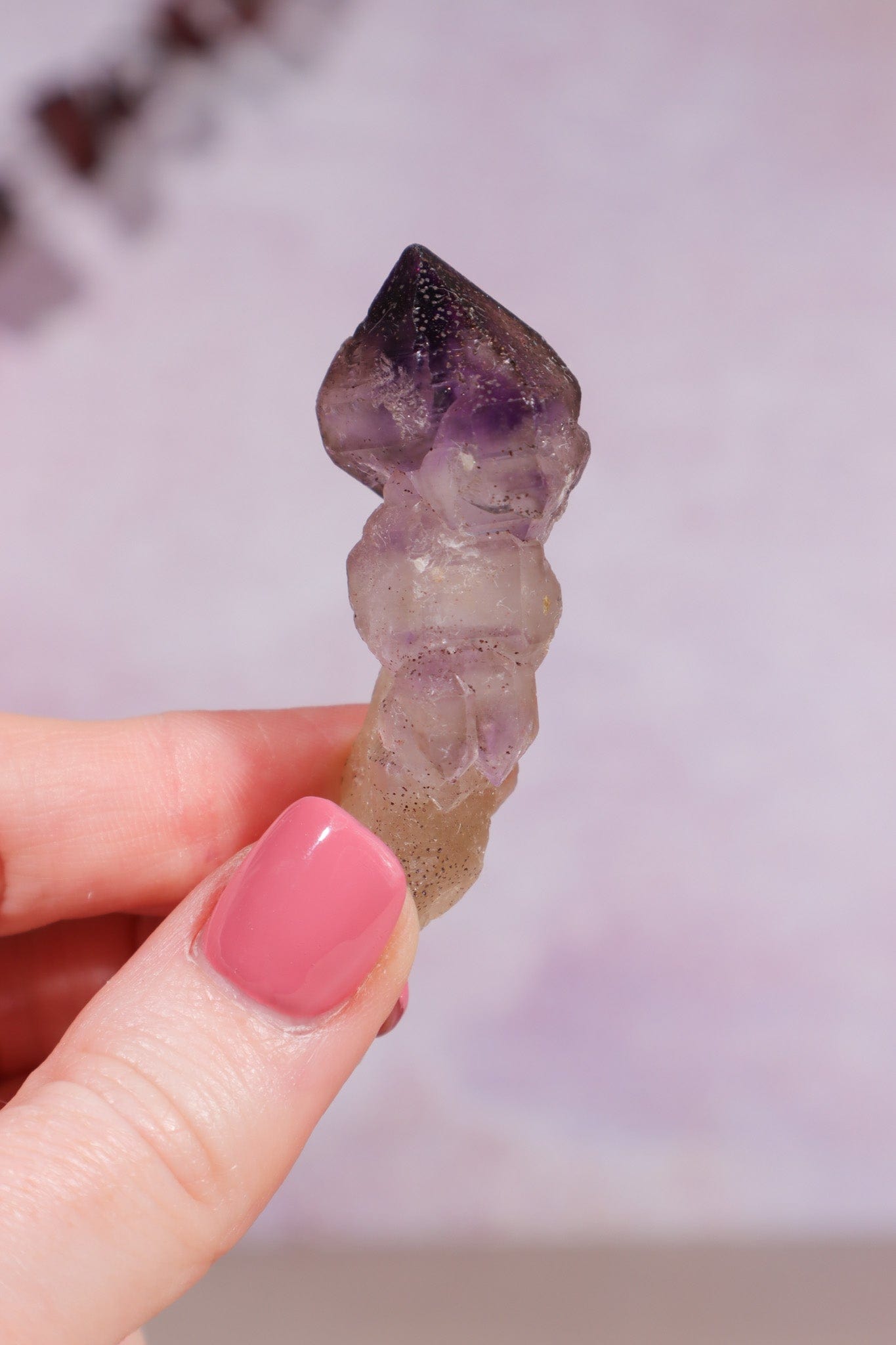 Brandberg Amethyst Elestial Scepter 5cm - Tali & Loz Crystals