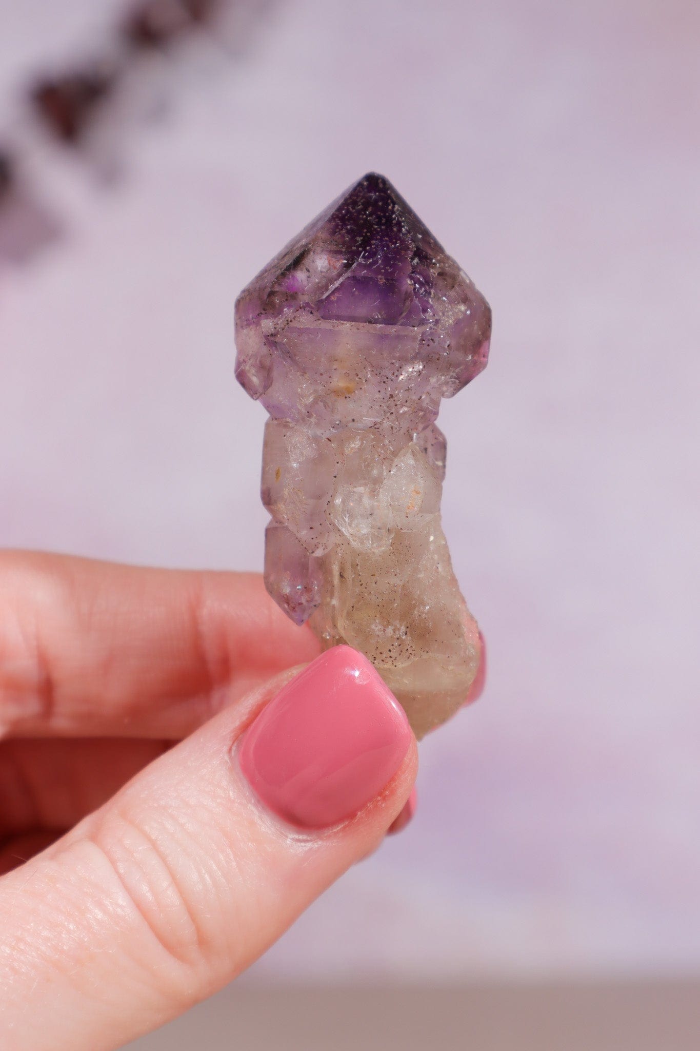 Brandberg Amethyst Elestial Scepter 5cm - Tali & Loz Crystals
