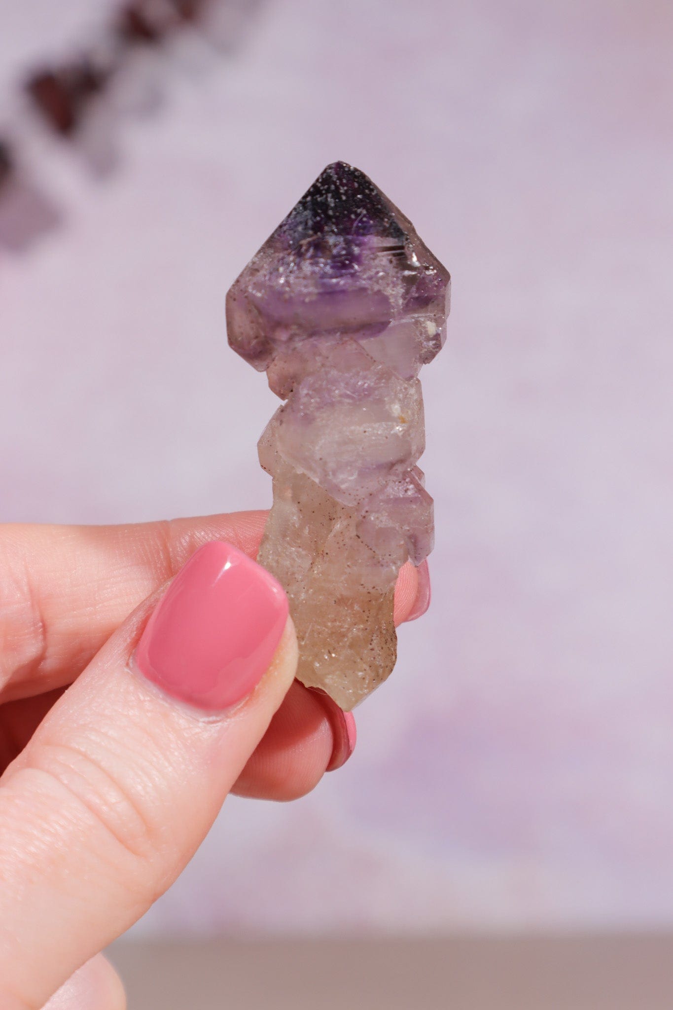 Brandberg Amethyst Elestial Scepter 5cm - Tali & Loz Crystals