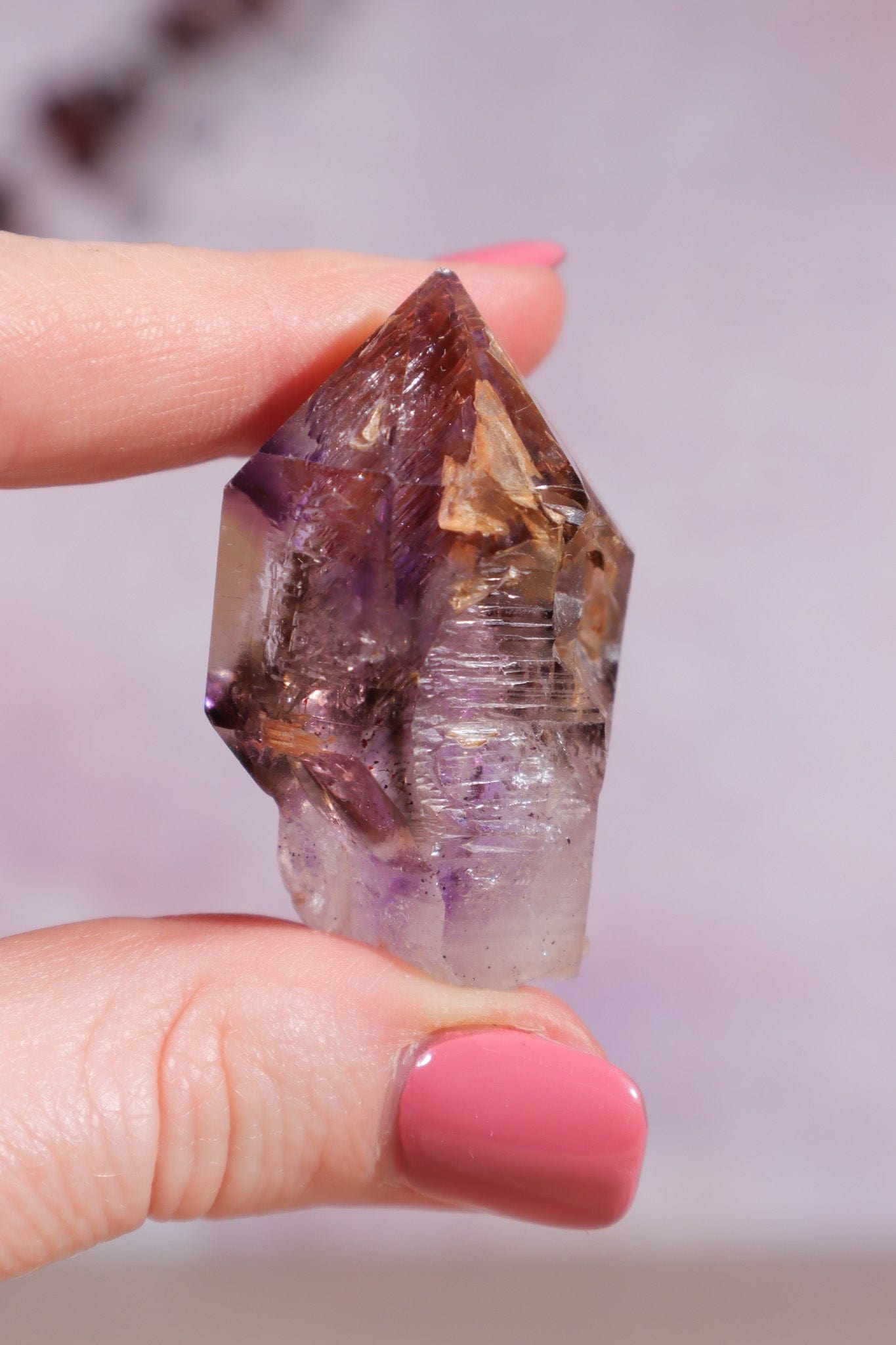 Brandberg Amethyst Fenster Scepter 4cm - Tali & Loz Crystals