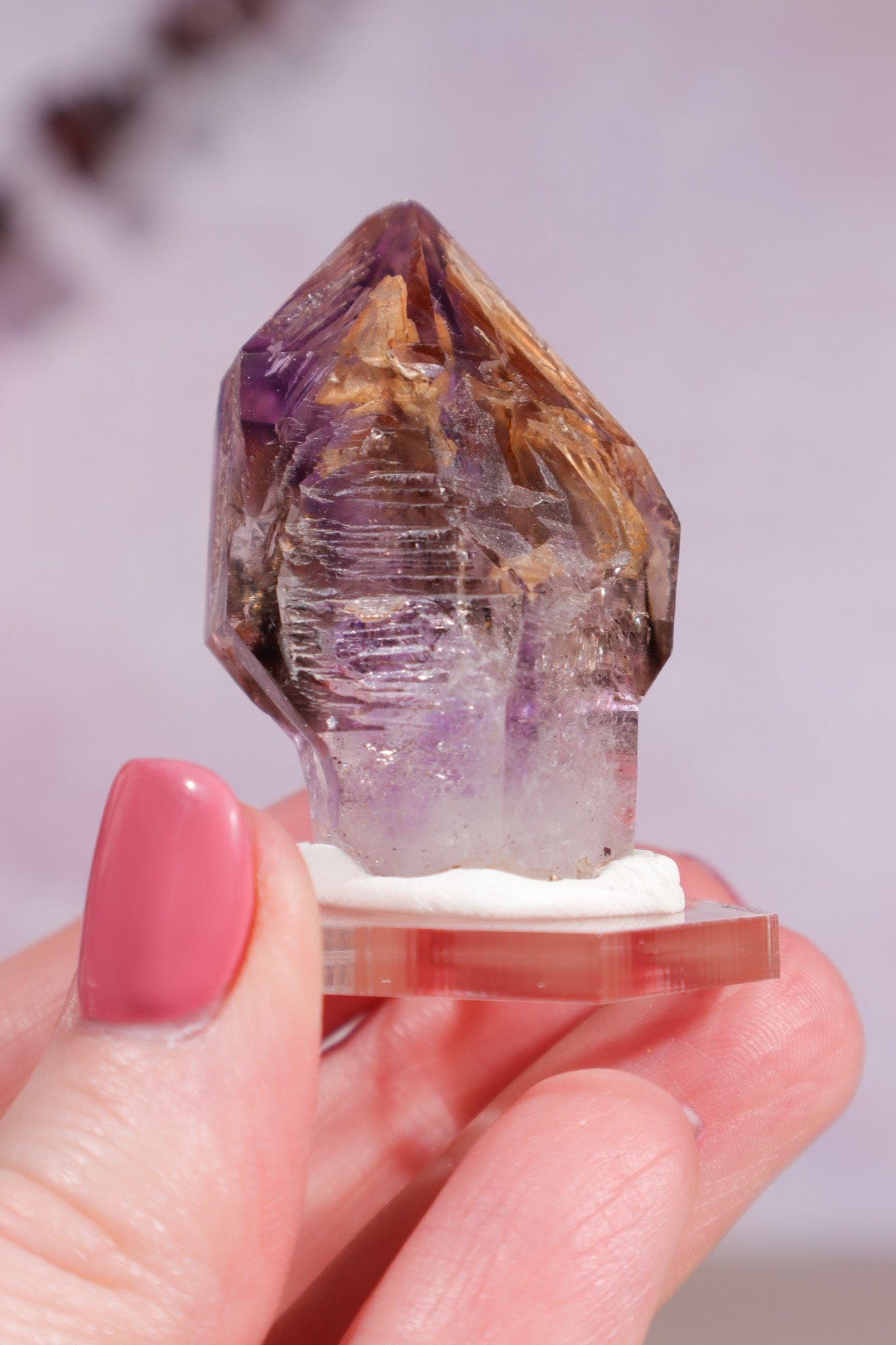 Brandberg Amethyst Fenster Scepter 4cm - Tali & Loz Crystals