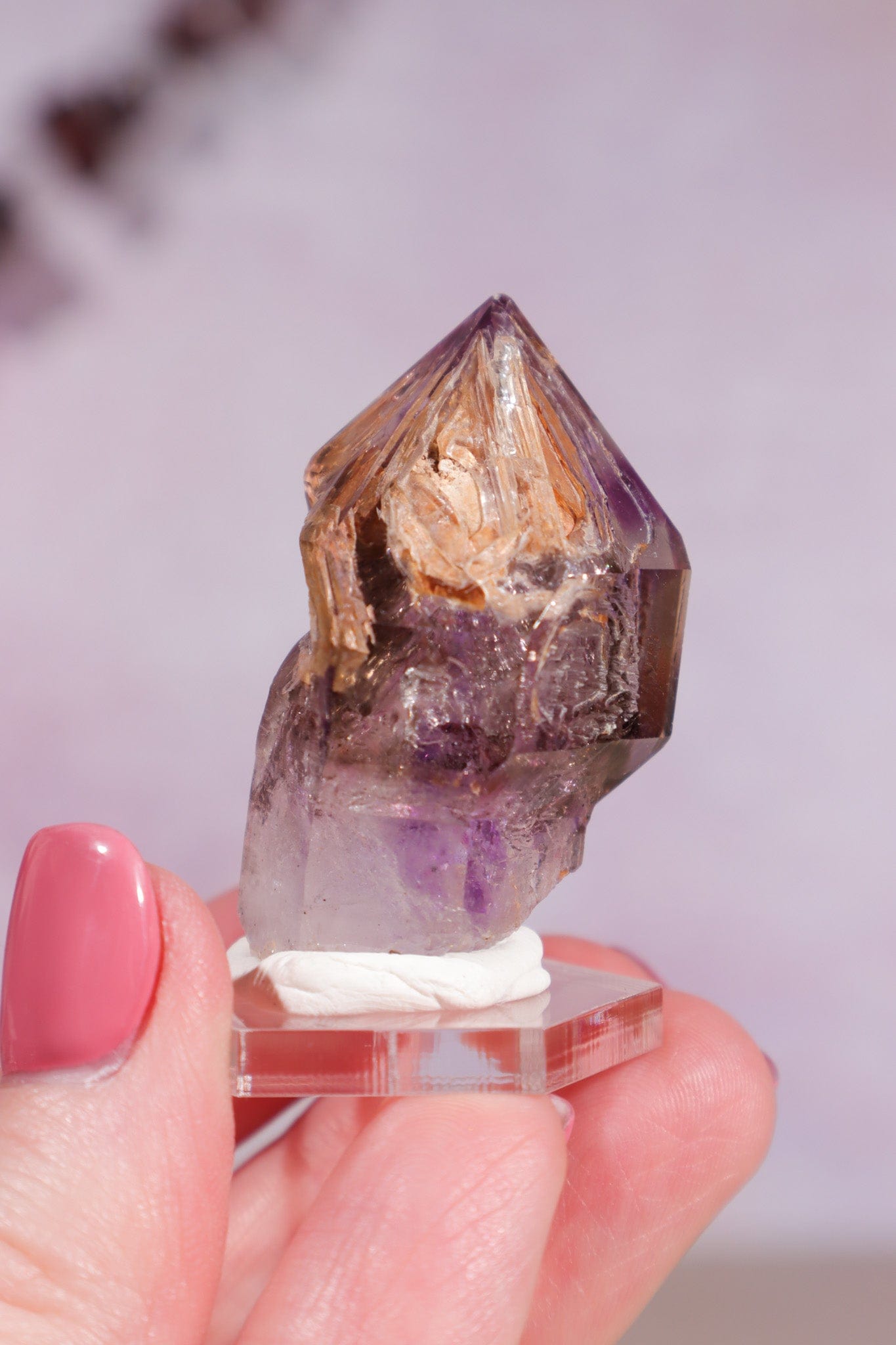 Brandberg Amethyst Fenster Scepter 4cm - Tali & Loz Crystals
