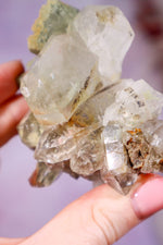 Brookite in Quartz with Chlorite Cluster | 7.3 cm | Pakistan Quartz Tali & Loz Crystals