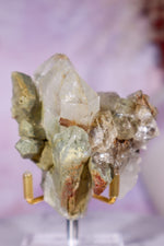 Brookite in Quartz with Chlorite Cluster | 7.3 cm | Pakistan Quartz Tali & Loz Crystals