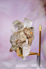 Brookite in Quartz with Chlorite Cluster | 7.3 cm | Pakistan Quartz Tali & Loz Crystals