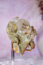 Brookite in Quartz with Chlorite Cluster | 7.3 cm | Pakistan Quartz Tali & Loz Crystals