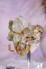 Brookite in Quartz with Chlorite Cluster | 7.3 cm | Pakistan Quartz Tali & Loz Crystals