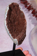 Brown Amethyst On Custom Stand 13.5cm Specimen Tali & Loz Crystals