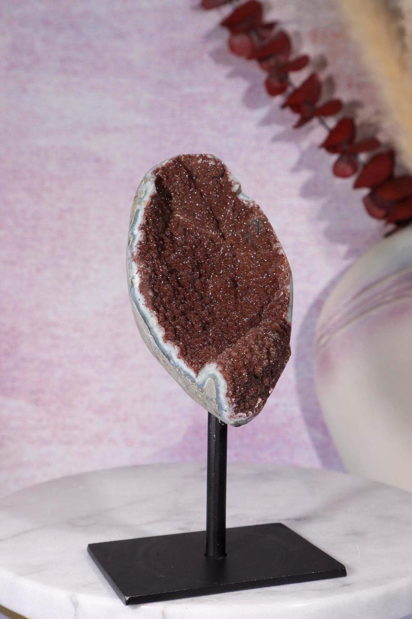 Brown Amethyst On Custom Stand 13.5cm Specimen Tali & Loz Crystals