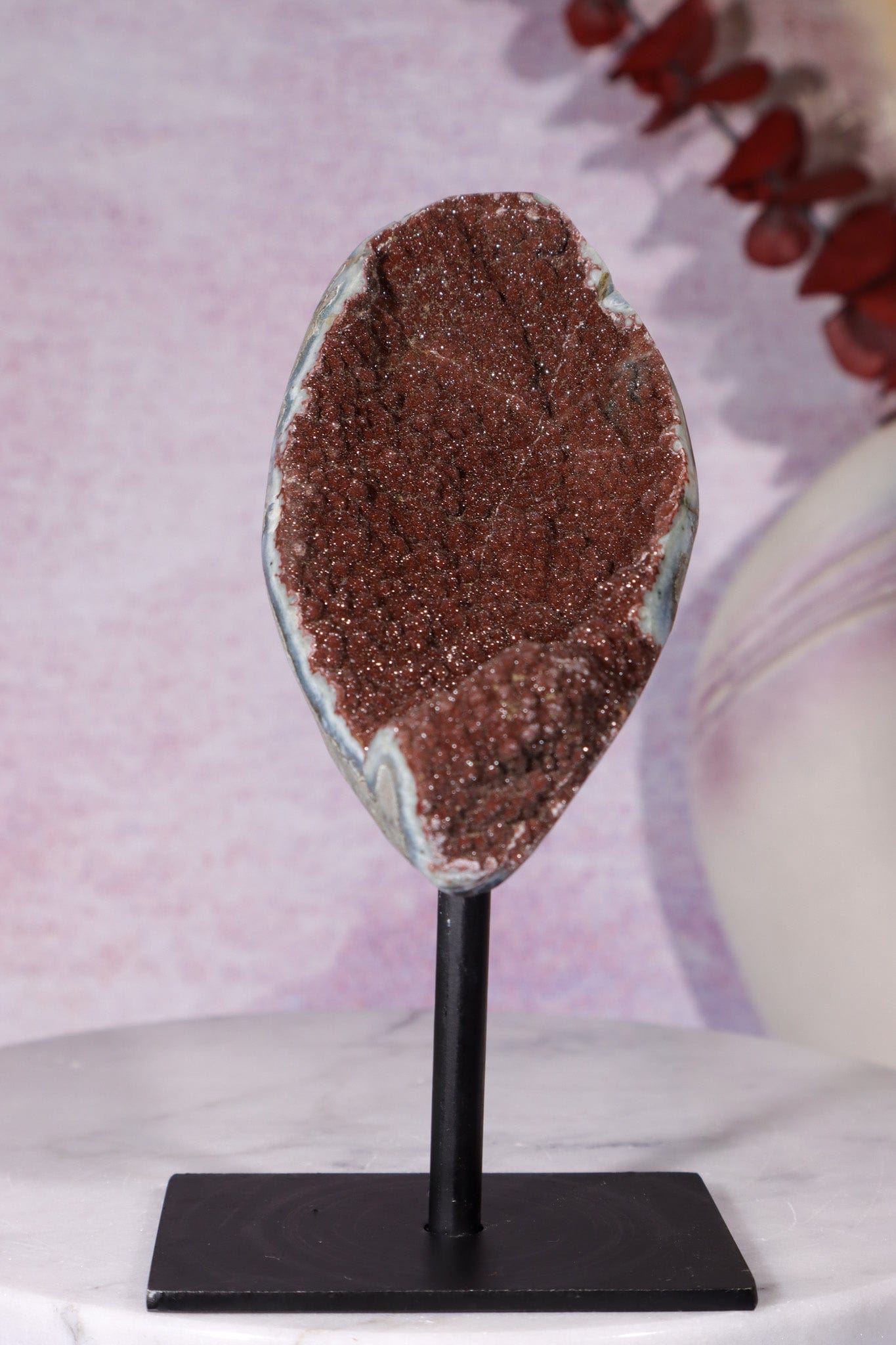 Brown Amethyst On Custom Stand 13.5cm Specimen Tali & Loz Crystals