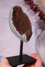 Brown Amethyst On Custom Stand 13.5cm Specimen Tali & Loz Crystals