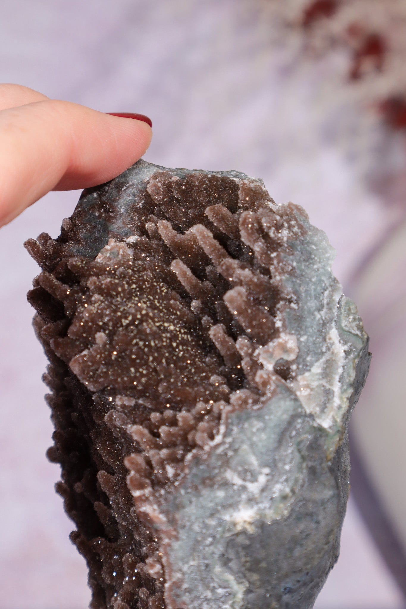 Brown Amethyst Stalactite Specimen 9.5cm Specimen Tali & Loz Crystals