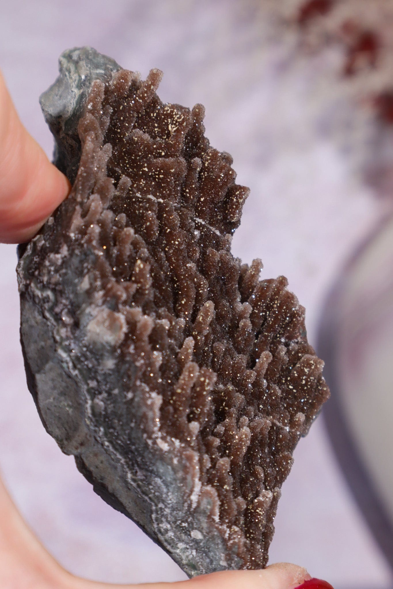 Brown Amethyst Stalactite Specimen 9.5cm Specimen Tali & Loz Crystals