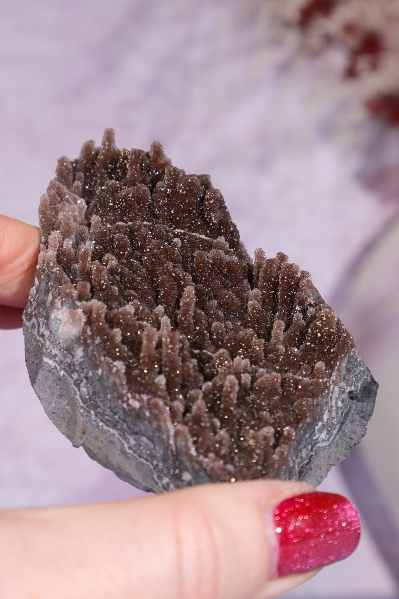 Brown Amethyst Stalactite Specimen 9.5cm Specimen Tali & Loz Crystals