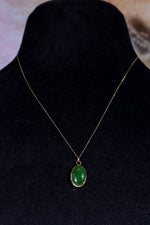 Burmese Jade Necklace 14ct Gold , Handmade In The UK, MG Silver Jewellery Tali & Loz Crystals