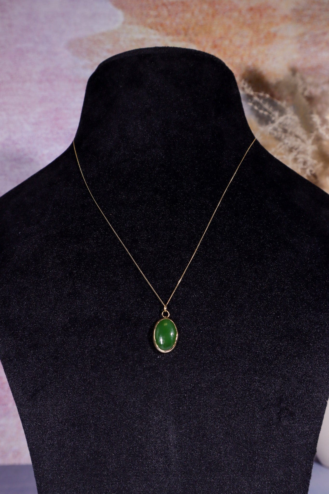 Burmese Jade Necklace 14ct Gold , Handmade In The UK, MG Silver Jewellery Tali & Loz Crystals