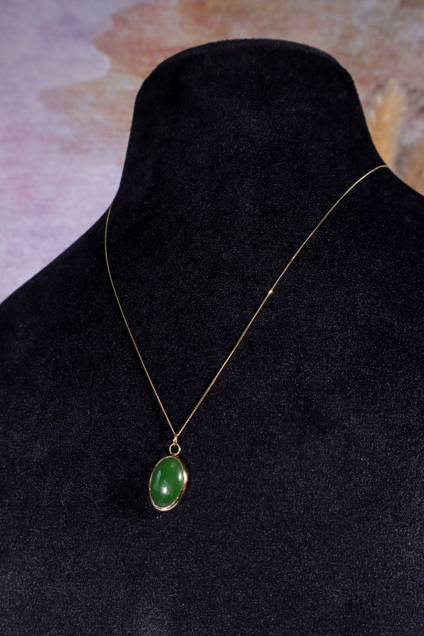 Burmese Jade Necklace 14ct Gold , Handmade In The UK, MG Silver Jewellery Tali & Loz Crystals