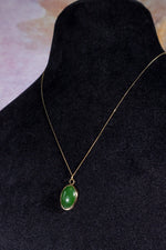 Burmese Jade Necklace 14ct Gold , Handmade In The UK, MG Silver Jewellery Tali & Loz Crystals