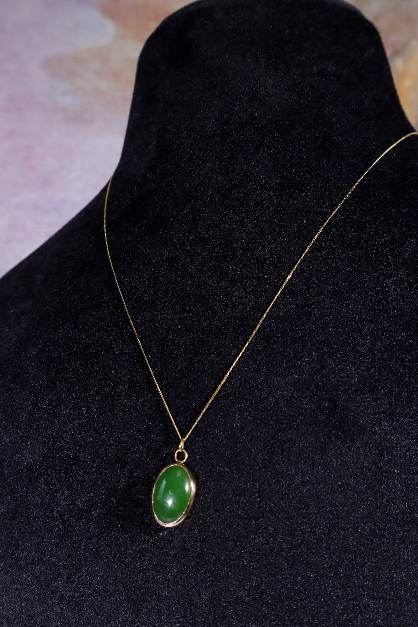 Burmese Jade Necklace 14ct Gold , Handmade In The UK, MG Silver Jewellery Tali & Loz Crystals