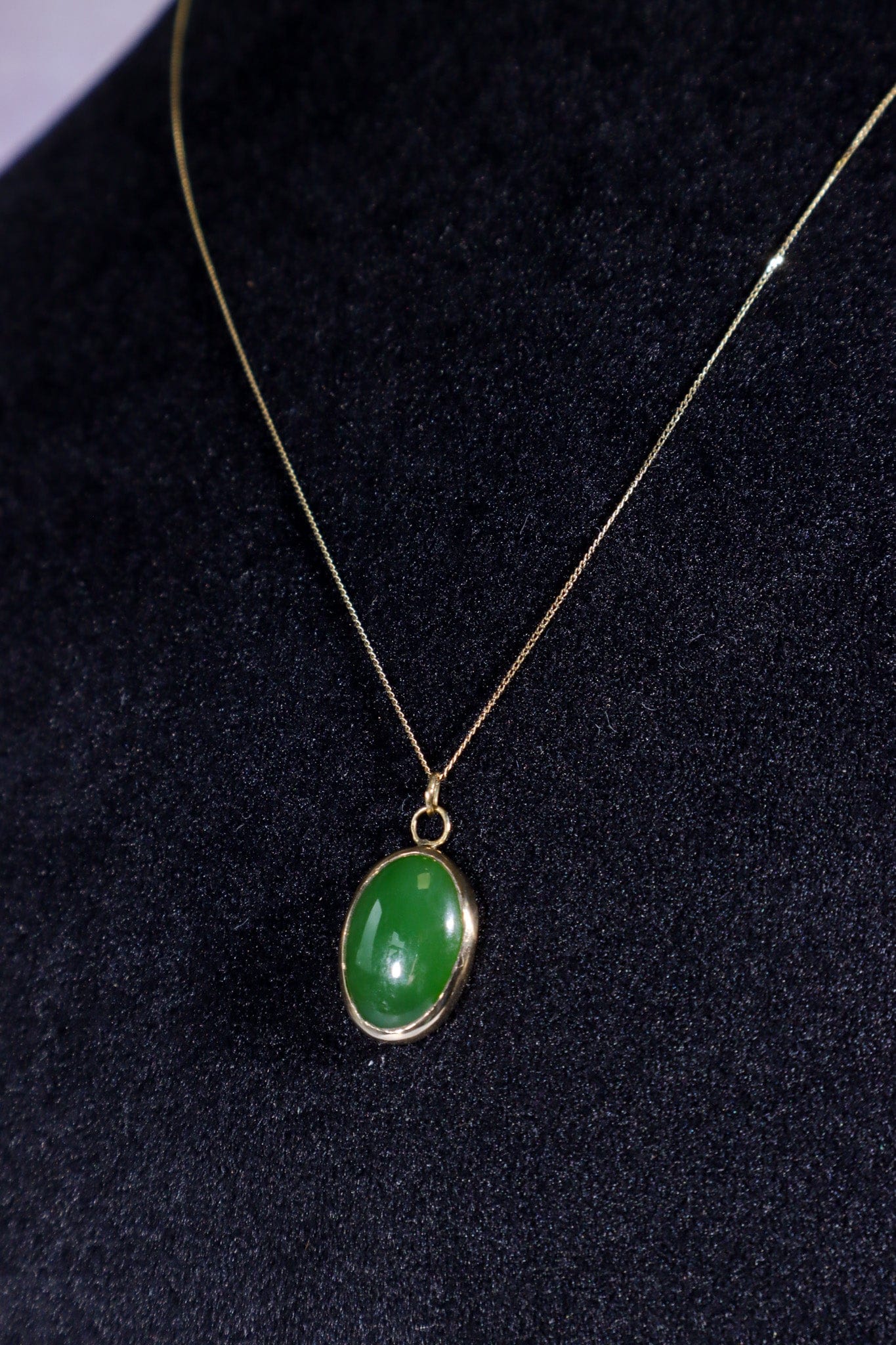Burmese Jade Necklace 14ct Gold , Handmade In The UK, MG Silver Jewellery Tali & Loz Crystals
