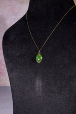 Burmese Jade Necklace 14ct Gold , Handmade In The UK, MG Silver Jewellery Tali & Loz Crystals