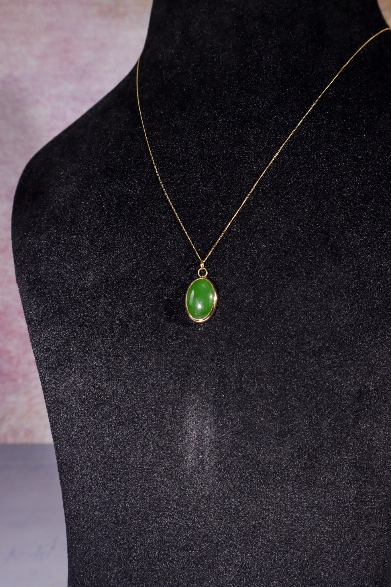 Burmese Jade Necklace 14ct Gold , Handmade In The UK, MG Silver Jewellery Tali & Loz Crystals