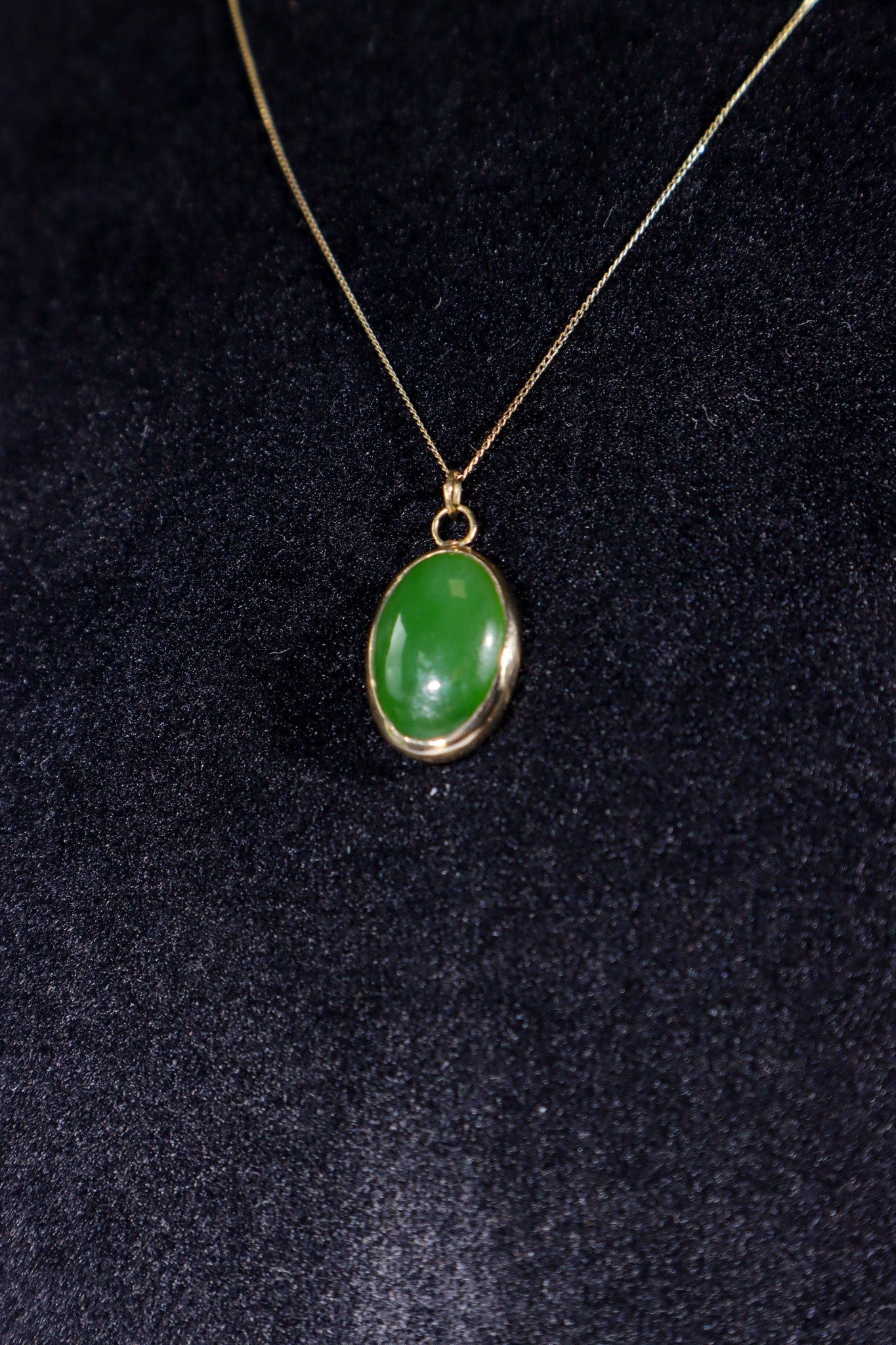 Burmese Jade Necklace 14ct Gold , Handmade In The UK, MG Silver Jewellery Tali & Loz Crystals