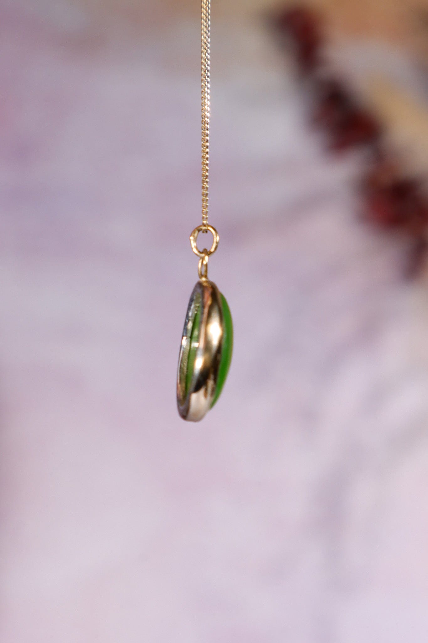 Burmese Jade Necklace 14ct Gold , Handmade In The UK, MG Silver Jewellery Tali & Loz Crystals