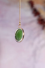 Burmese Jade Necklace 14ct Gold , Handmade In The UK, MG Silver Jewellery Tali & Loz Crystals