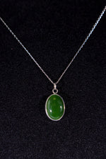 Burmese Jade Necklace, Handmade In The UK, MG Silver Jewellery Tali & Loz Crystals