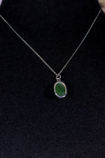 Burmese Jade Necklace, Handmade In The UK, MG Silver Jewellery Tali & Loz Crystals