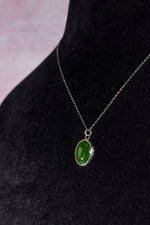 Burmese Jade Necklace, Handmade In The UK, MG Silver Jewellery Tali & Loz Crystals