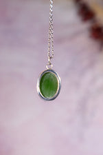 Burmese Jade Necklace, Handmade In The UK, MG Silver Jewellery Tali & Loz Crystals