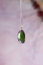 Burmese Jade Necklace, Handmade In The UK, MG Silver Jewellery Tali & Loz Crystals