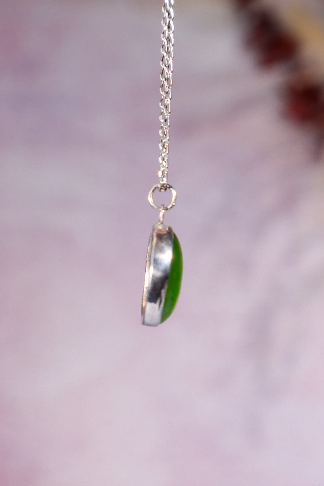 Burmese Jade Necklace, Handmade In The UK, MG Silver Jewellery Tali & Loz Crystals