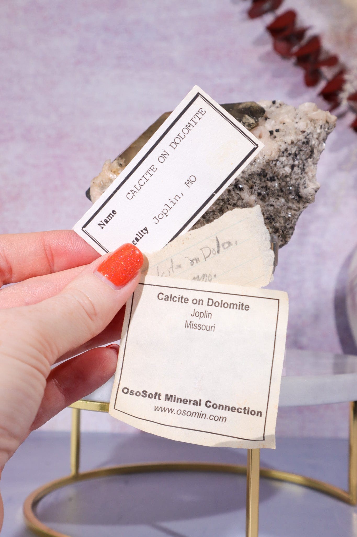 Calcite On Dolomite Specimen 10.5cm Specimen Tali & Loz Crystals