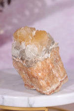 Calcite on Feldspar Specimen 7cm Minerals Tali & Loz Crystals