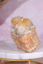 Calcite on Feldspar Specimen 7cm Minerals Tali & Loz Crystals