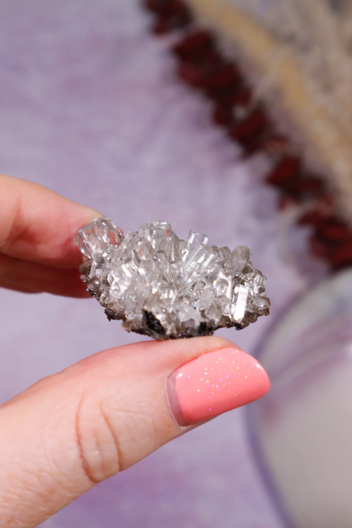 Calcite Tubular Cluster | 41.33g | China Tali & Loz Crystals