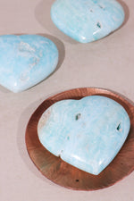 Caribbean Calcite Heart | Intuitively Chosen Carving Tali & Loz Crystals